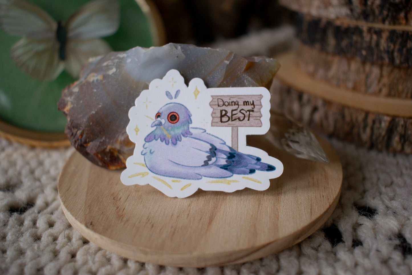 Doing my Best Pigeon Sticker