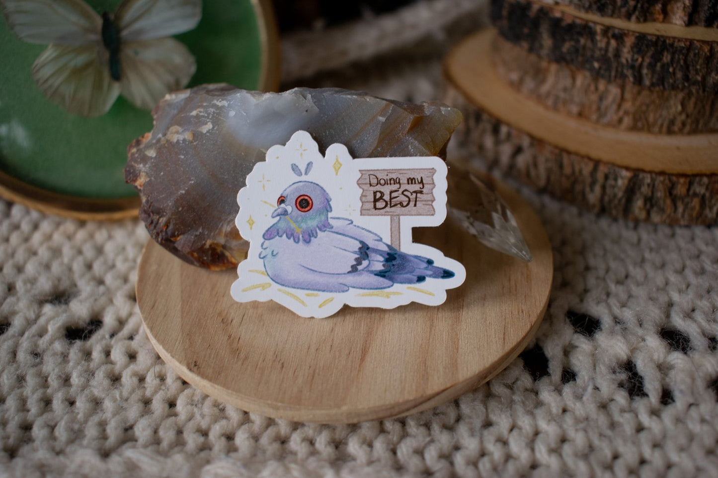 Doing my Best Pigeon Sticker