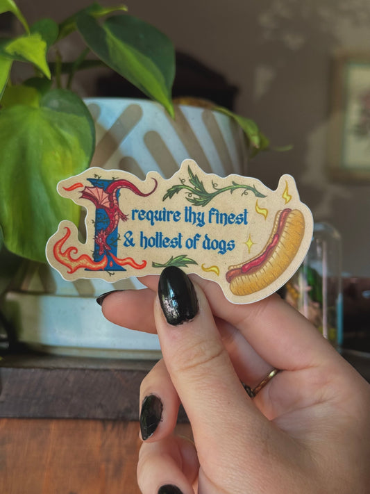 Thy Hot Dog Sticker