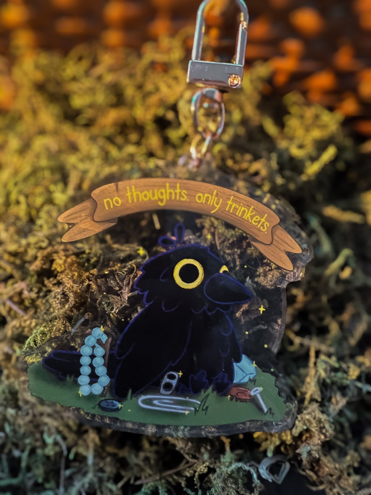 no thoughts. only trinkets. Keychain