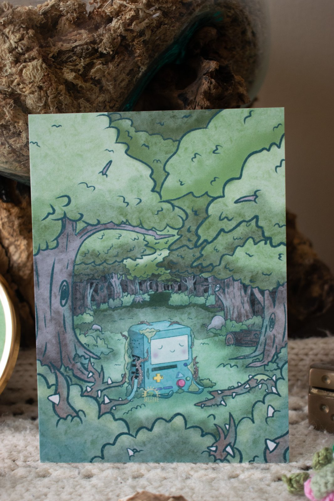 Asleep in the Woods Print
