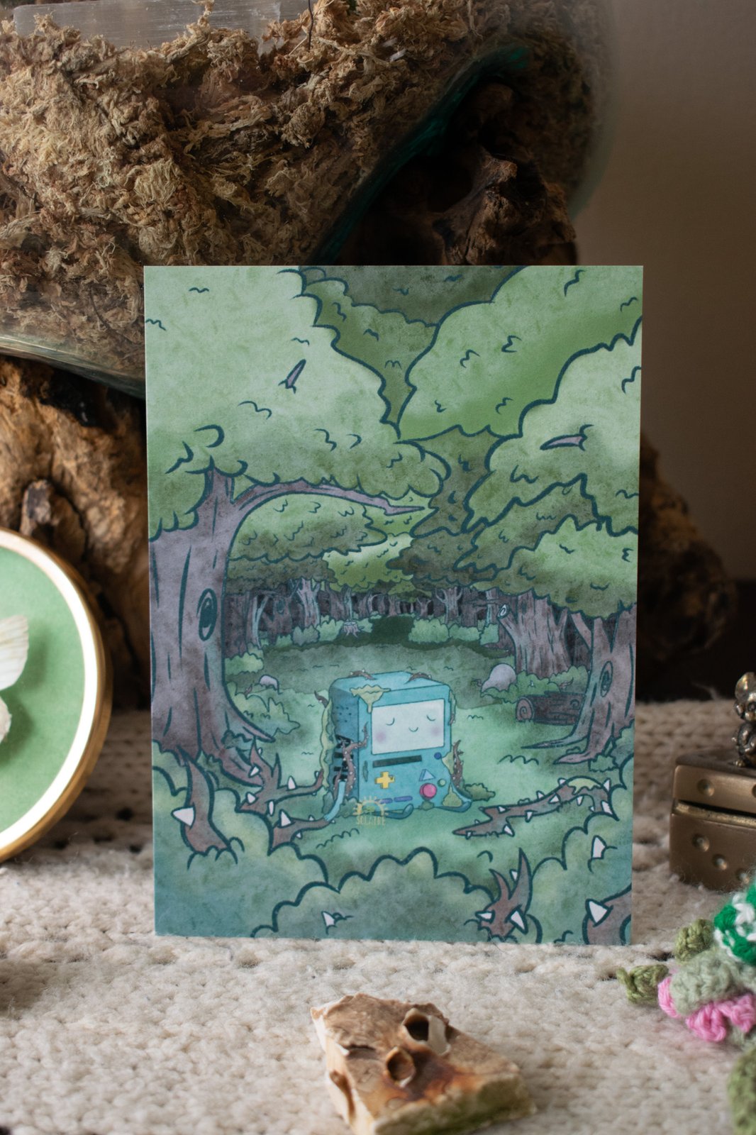 Asleep in the Woods Print