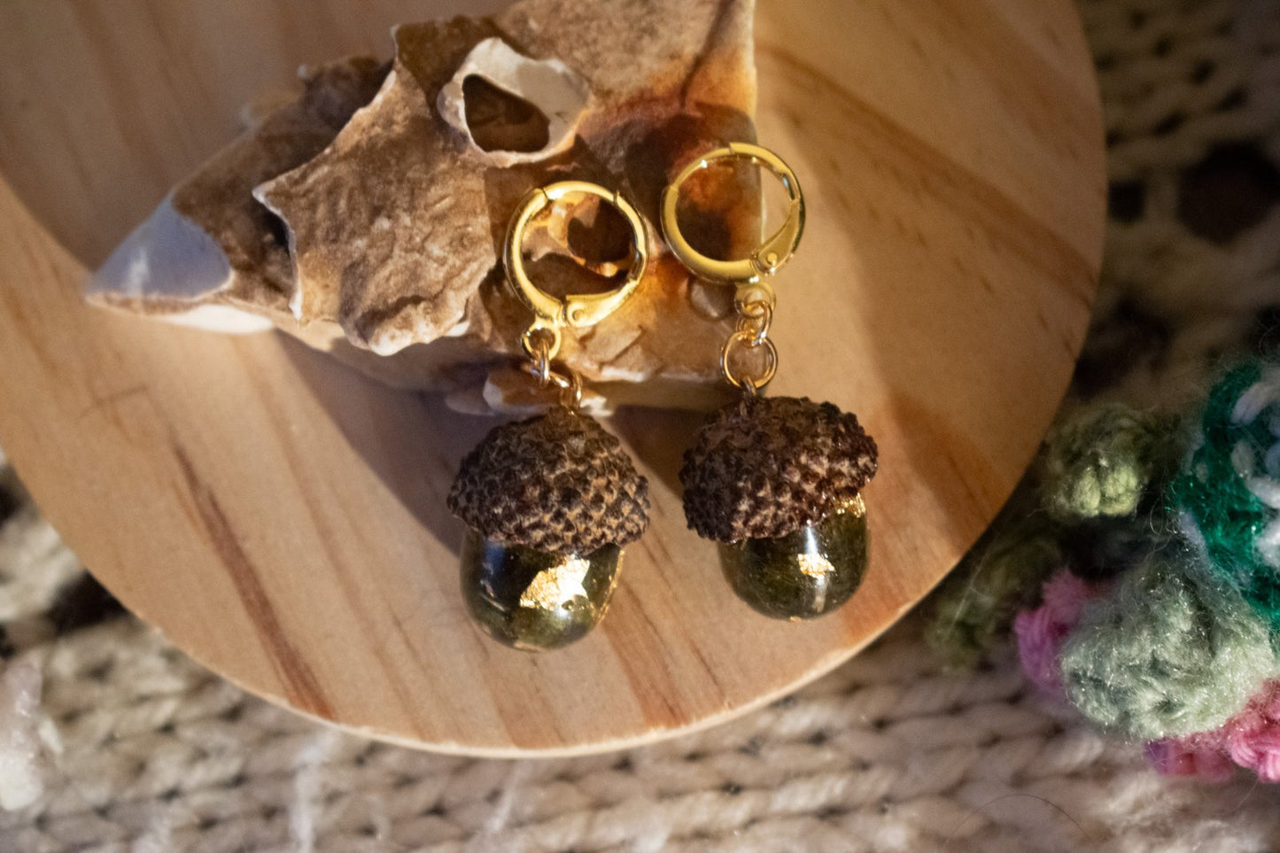 Acorn + Moss Earrings