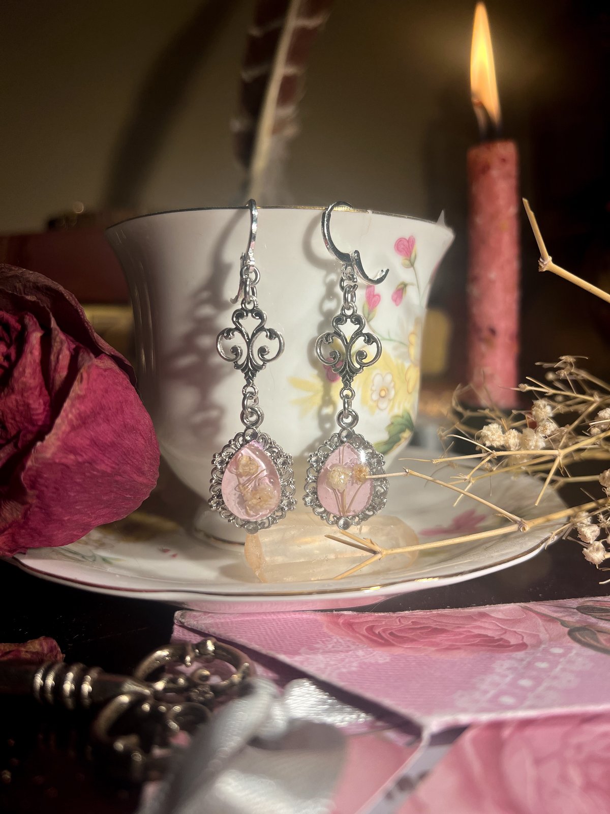 Flowers from Her Earrings