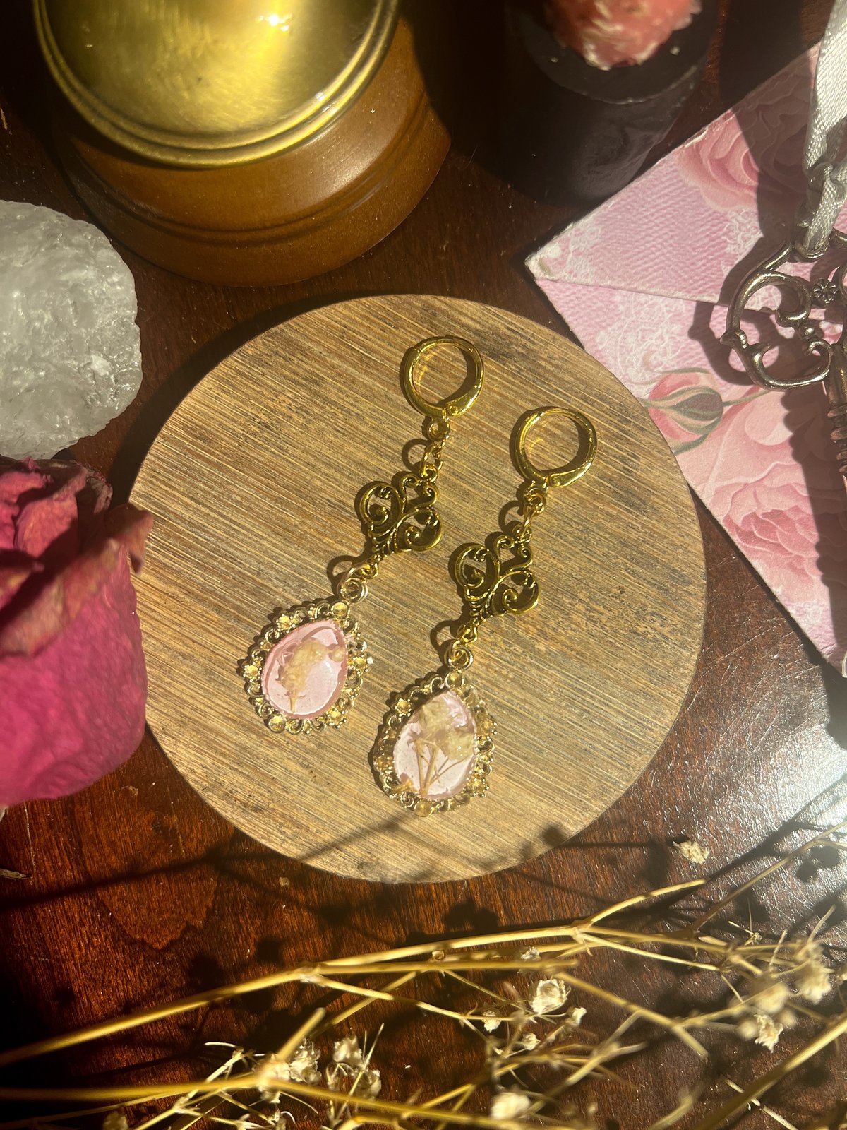 Flowers from Her Earrings