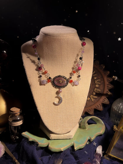 Cherry Coloured Funk Necklace