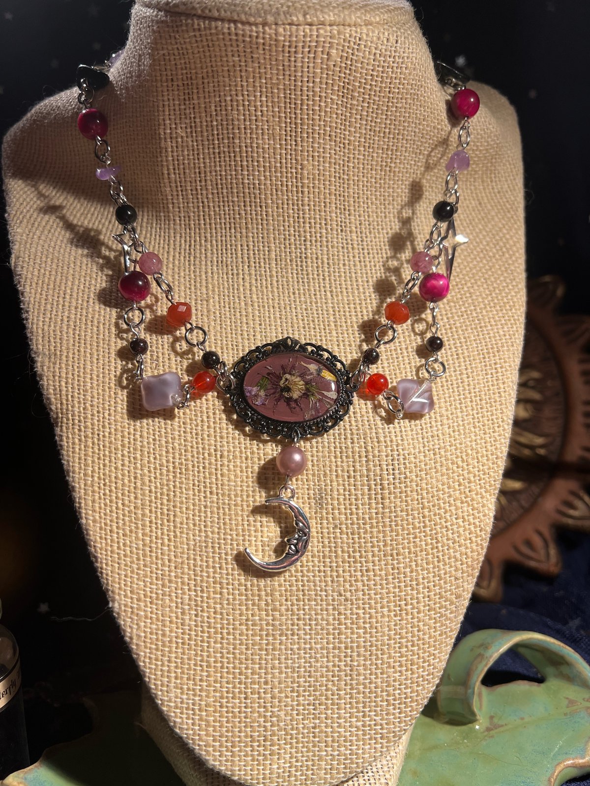 Cherry Coloured Funk Necklace